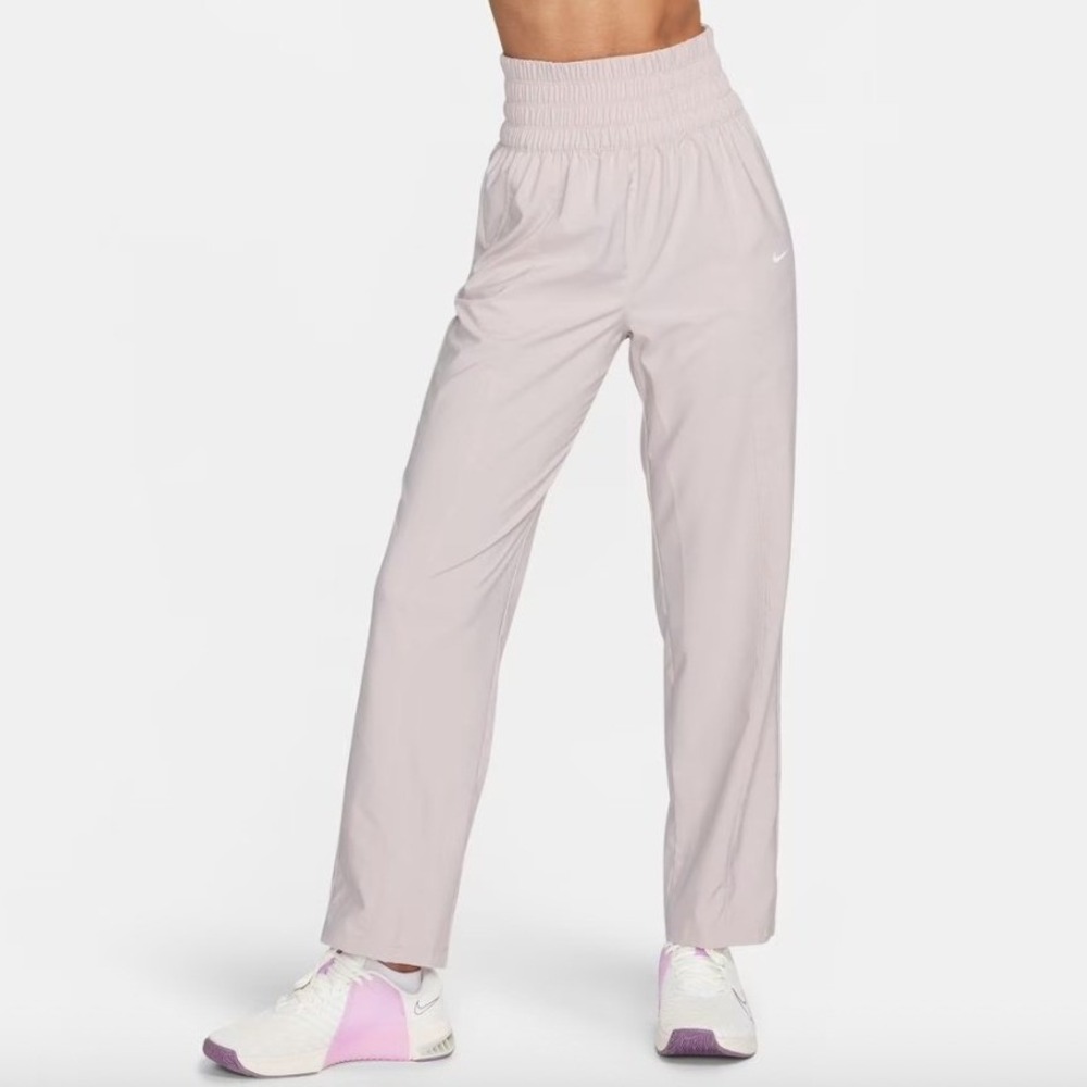 Nike One Dri-FIT Ultra High-Waisted Pants Light Mauve Womens‎ Small Lightweight
